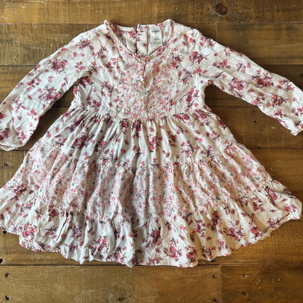 Girls' Floral Osh Kosh B'Gosh Dress, Tiered